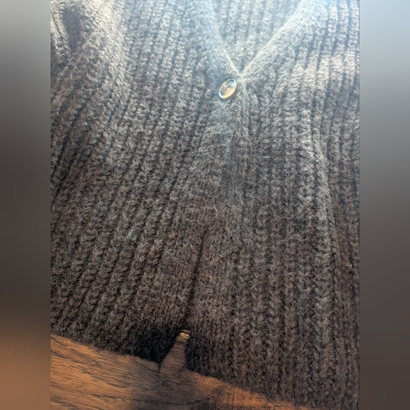 Gentle Fawn Brown One Button Cozy Knit Cardigan Sweater Size XL - Picture 7 of 10